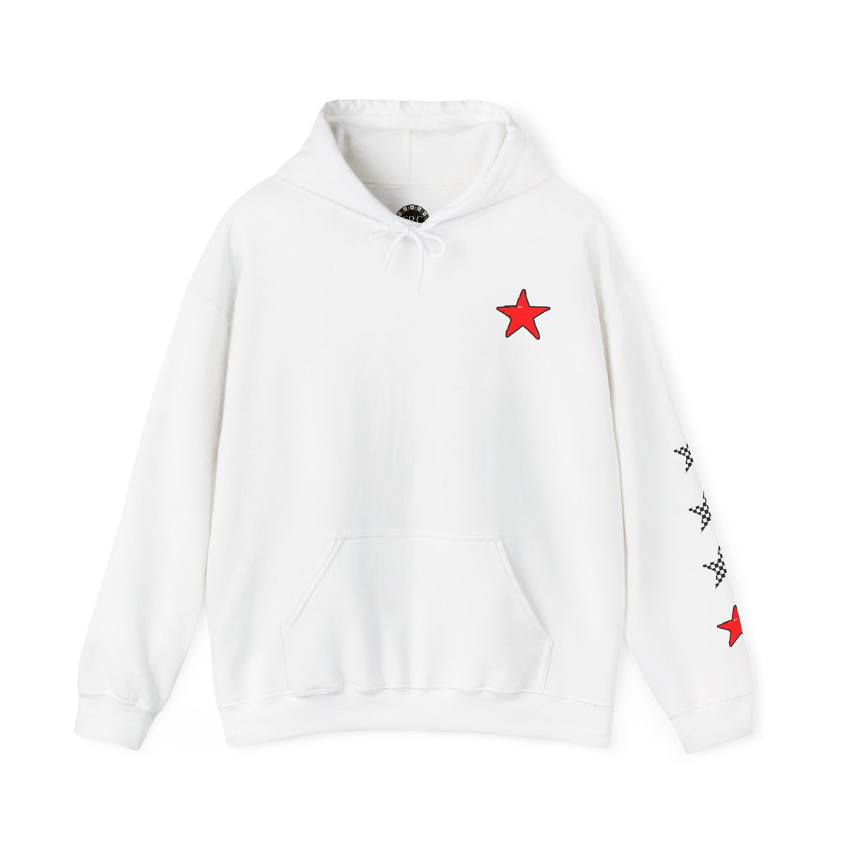 Urban Underground Collection | West Coast Vibe series - Checkered Sugar Skull & Stars Hoodie - CaliPride Clothing