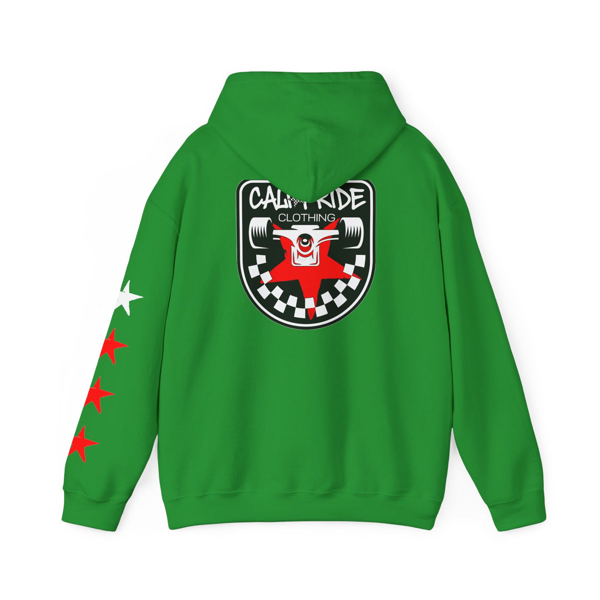 Skate & Surf Collection - Checkered Star Emblem Hoodie, multiple colors | CaliPride Clothing
