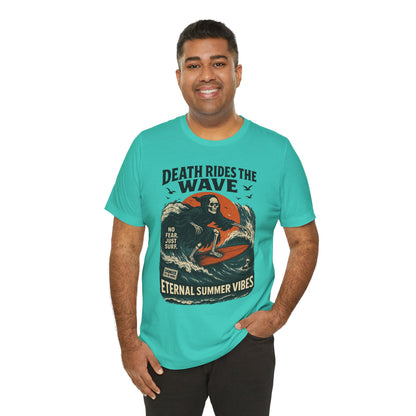 Urban Underground Collection - Death Rides the Wave Graphic T-Shirt - CaliPride Clothing