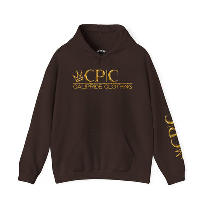 Urban Underground Collection | West Coast State of Mind series - Gold Drip Gangsta' Hoodie, Sugar Skull | CaliPride Clothing