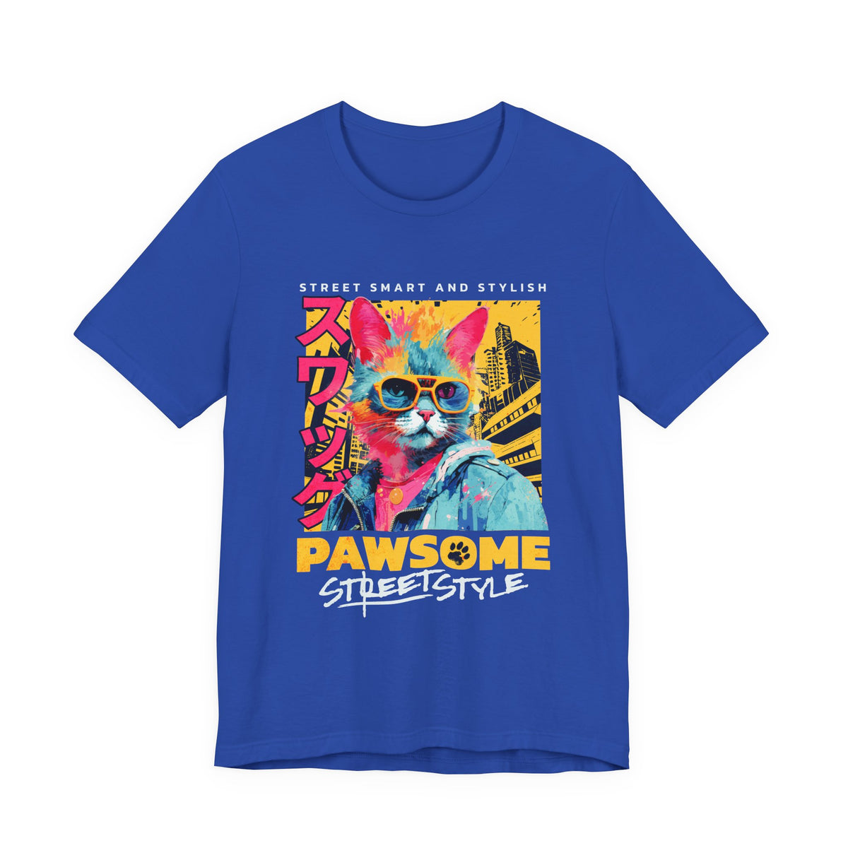 Urban Underground Collection - Who's Pawsome Urban Cat, Graphic T Shirt - CaliPride Clothing