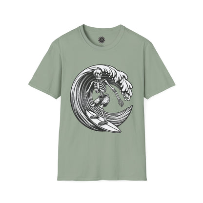Surf & Beach Collection - Solo Swellen, Vintage Skeleton Graphic T-Shirt — CaliPride Clothing