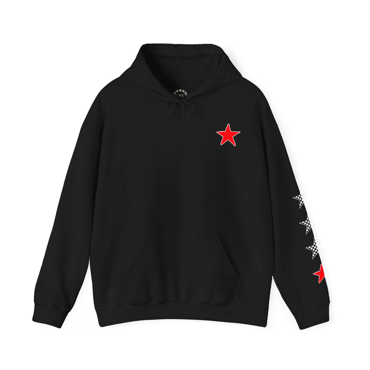 Urban Underground Collection | West Coast Vibe series - Checkered Sugar Skull & Stars Hoodie - CaliPride Clothing
