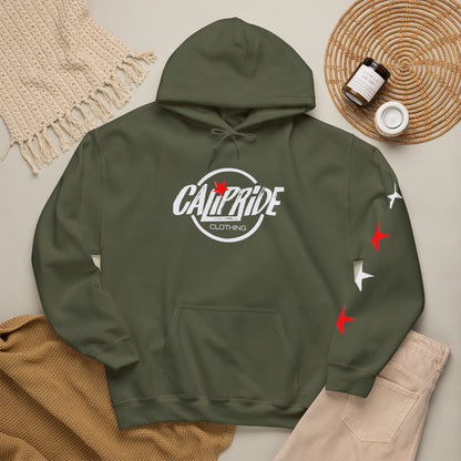Urban Underground Collection | West Coast Vibe series - Graphic & Stars Hoodie - CaliPride Clothing