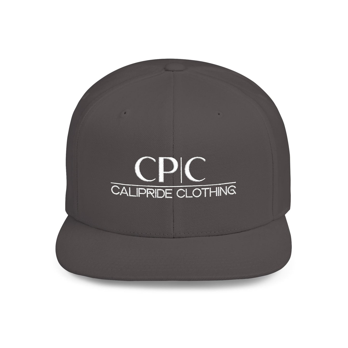 West Coast culture, Flat Bill Snapback | Embroidered Circular Badge - CP | C Elite, CaliPride Clothing