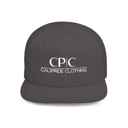 West Coast culture, Flat Bill Snapback | Embroidered Circular Badge - CP | C Elite, CaliPride Clothing