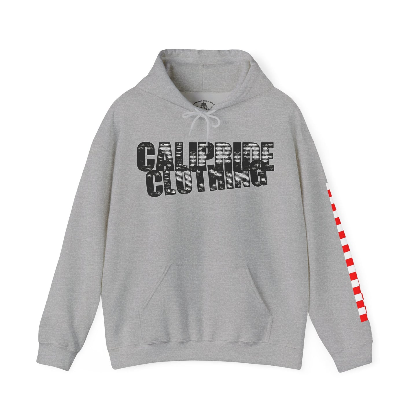 Skate & Surf Collection - Ocean Wave & Checkers Burst, Graphic Hoodie - CaliPride Clothing