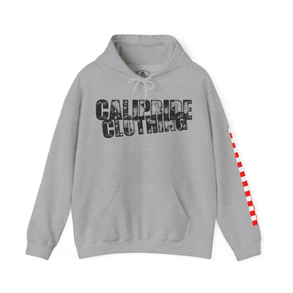 Skate & Surf Collection - Ocean Wave & Checkers Burst, Graphic Hoodie - CaliPride Clothing