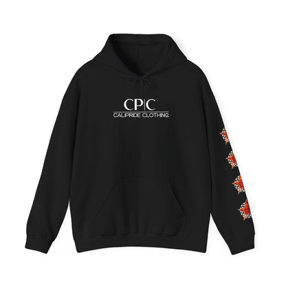 Skater Silhouette Sweatshirt, Red Plaid w Stars | CaliPride Clothing
