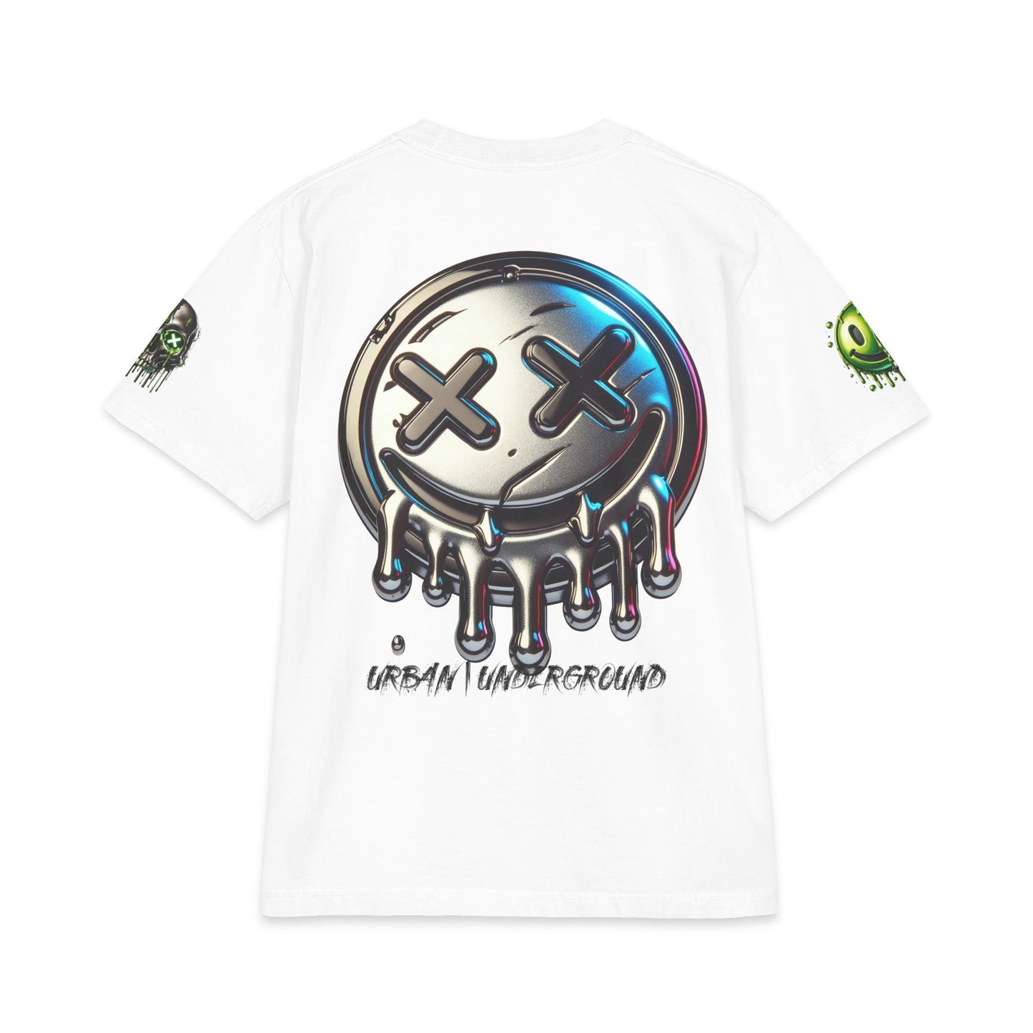 Urban Underground Collection - Neon Drip Drooly, Graphic 4-way T Shirt - CaliPride Clothing