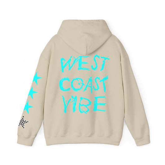 'West Coast Vibe' Graphic Hoodie w Stars - Multiple colors | CaliPride Clothing