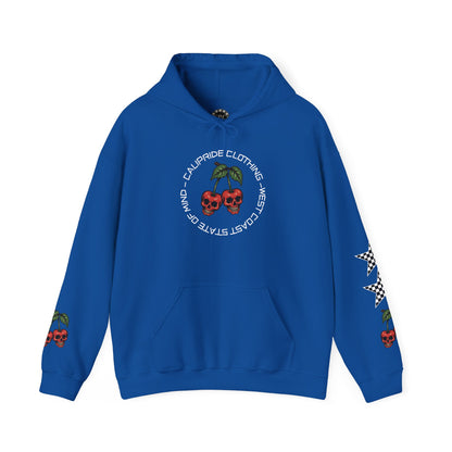 Skate & Surf Collection - Angry Cherry, Graphic Hoodie | CaliPride Clothing