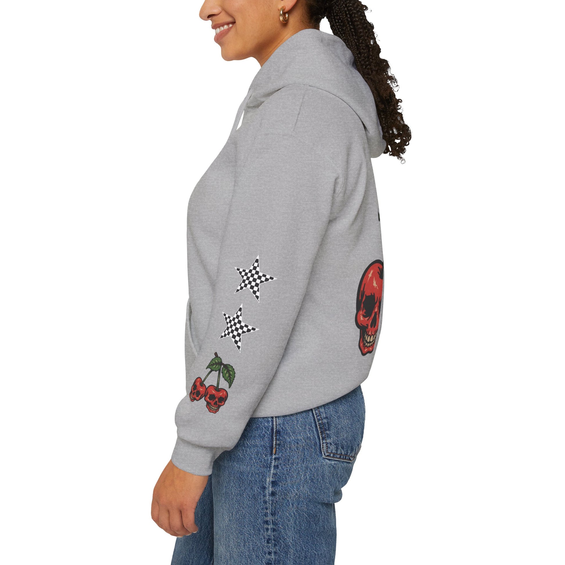 Skate & Surf Collection - Angry Cherry, Graphic Hoodie | CaliPride Clothing