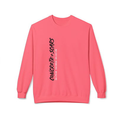 Concrete & Scars Skatewear Collection - Vertical Logo, Graphic Sweatshirt — CaliPride Clothing