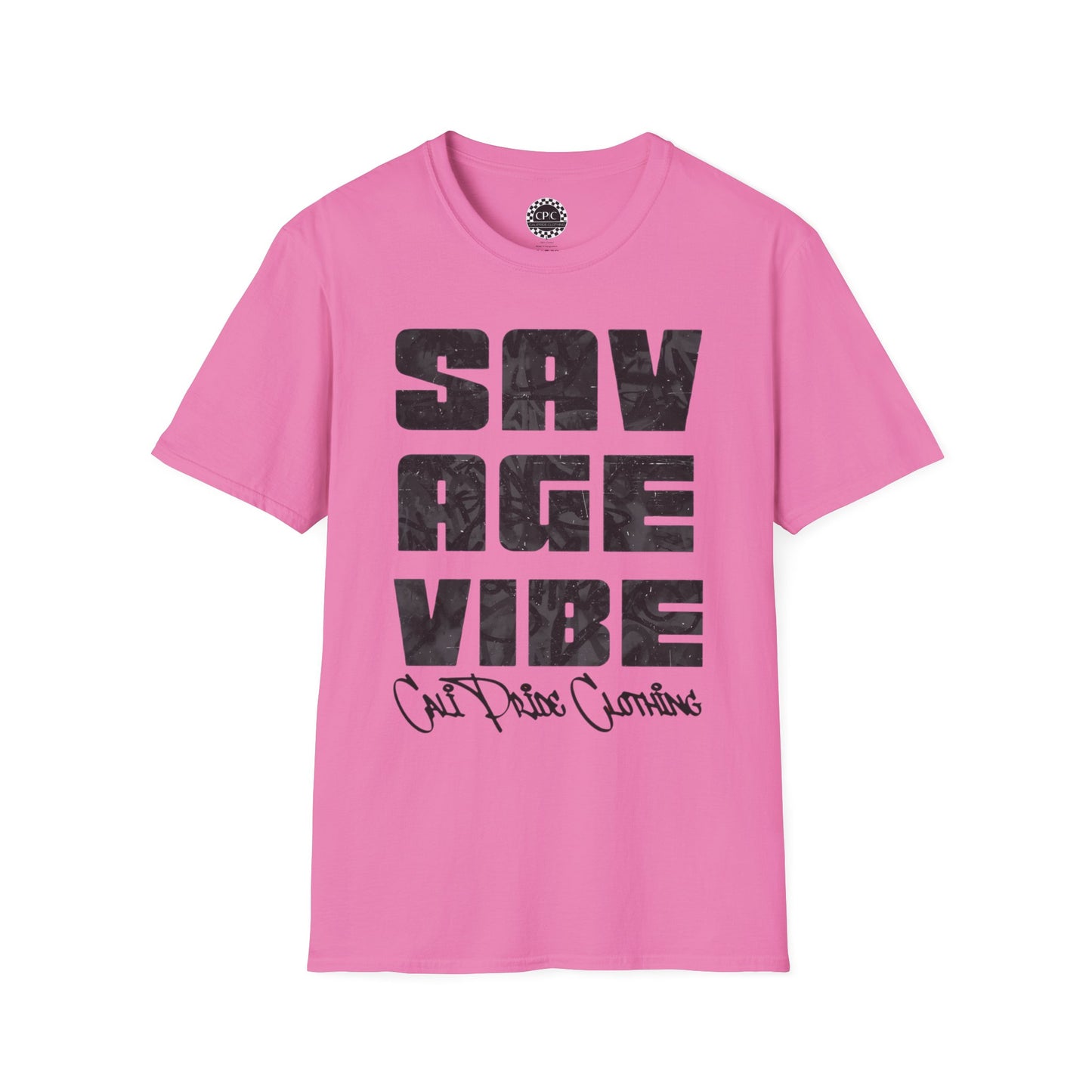 Savage Vibe Graffiti Block, Monochrome gray - CaliPride Clothing