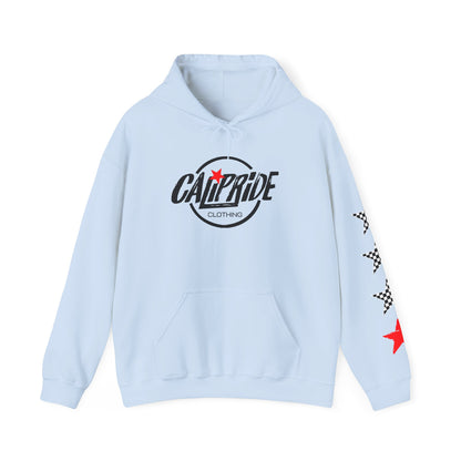 'West Coast Vibe', Checkered Sugar Skull & Stars Hoodie - CaliPride Clothing