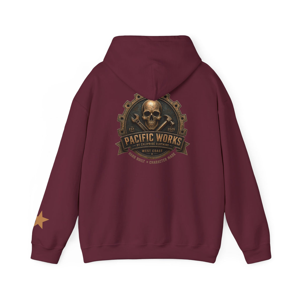 Pacific Works Collection — Signature Logo, Graphic Hoodie - CaliPride Clothing