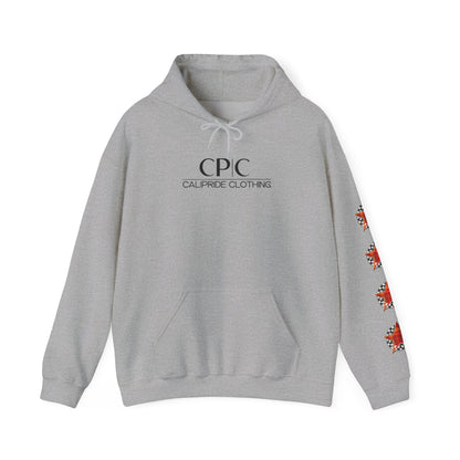 Skater Silhouette Sweatshirt, Red Plaid w Stars | CaliPride Clothing