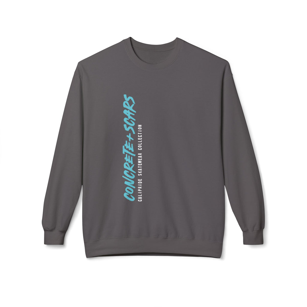 Concrete & Scars Skatewear Collection - Vertical Logo, Graphic Sweatshirt — CaliPride Clothing