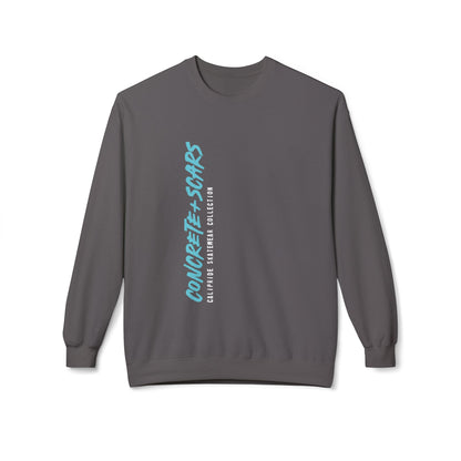 Concrete & Scars Skatewear Collection - Vertical Logo, Graphic Sweatshirt — CaliPride Clothing