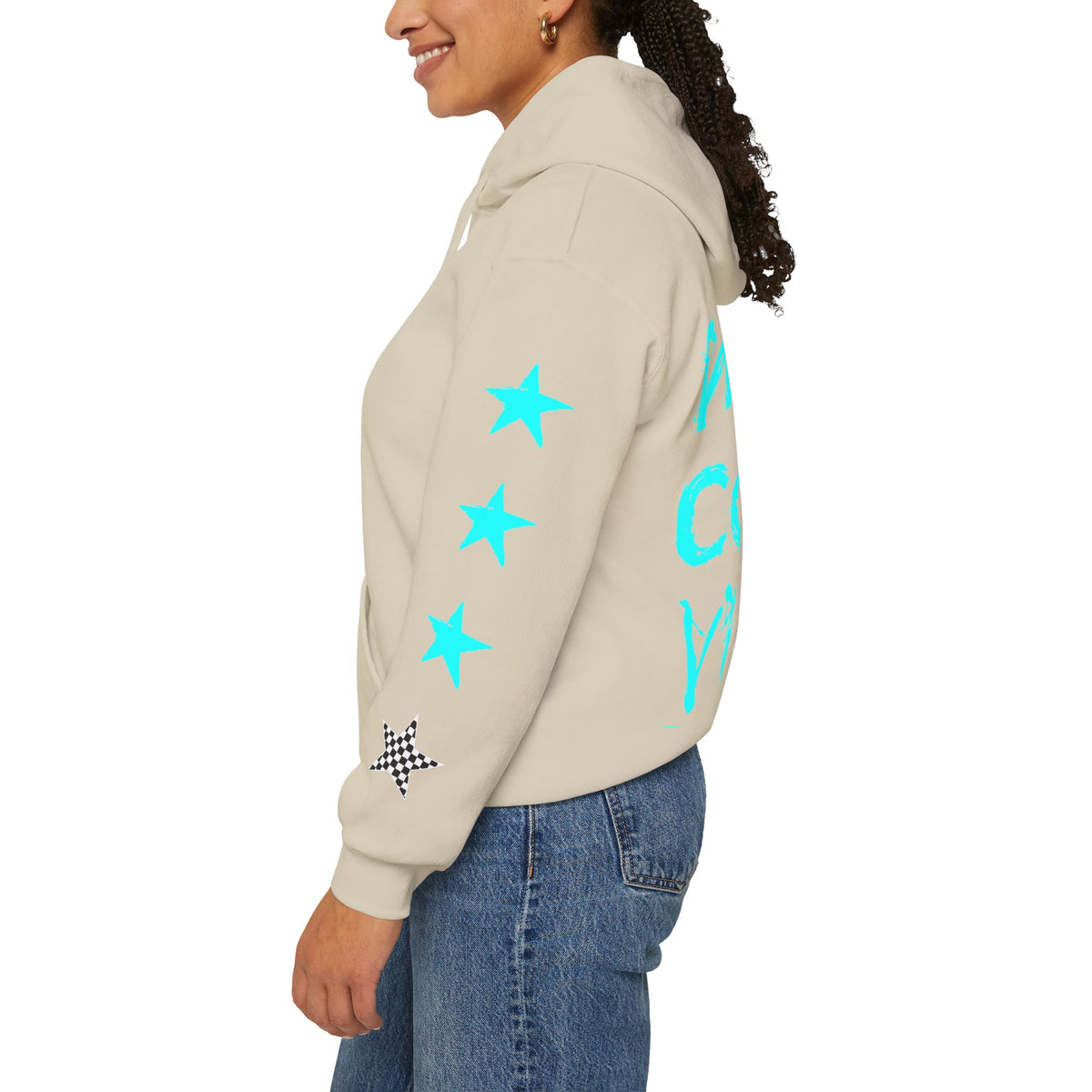 Urban Underground Collection | West Coast Vibe series - Graphic & Stars Hoodie - CaliPride Clothing