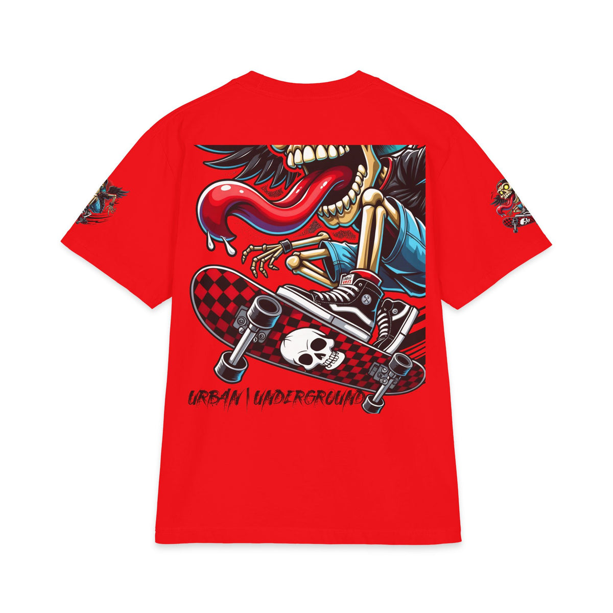 Urban Underground Collection - Neon Drip, Tongue Out, Graphic 4-way T Shirt - CaliPride Clothing