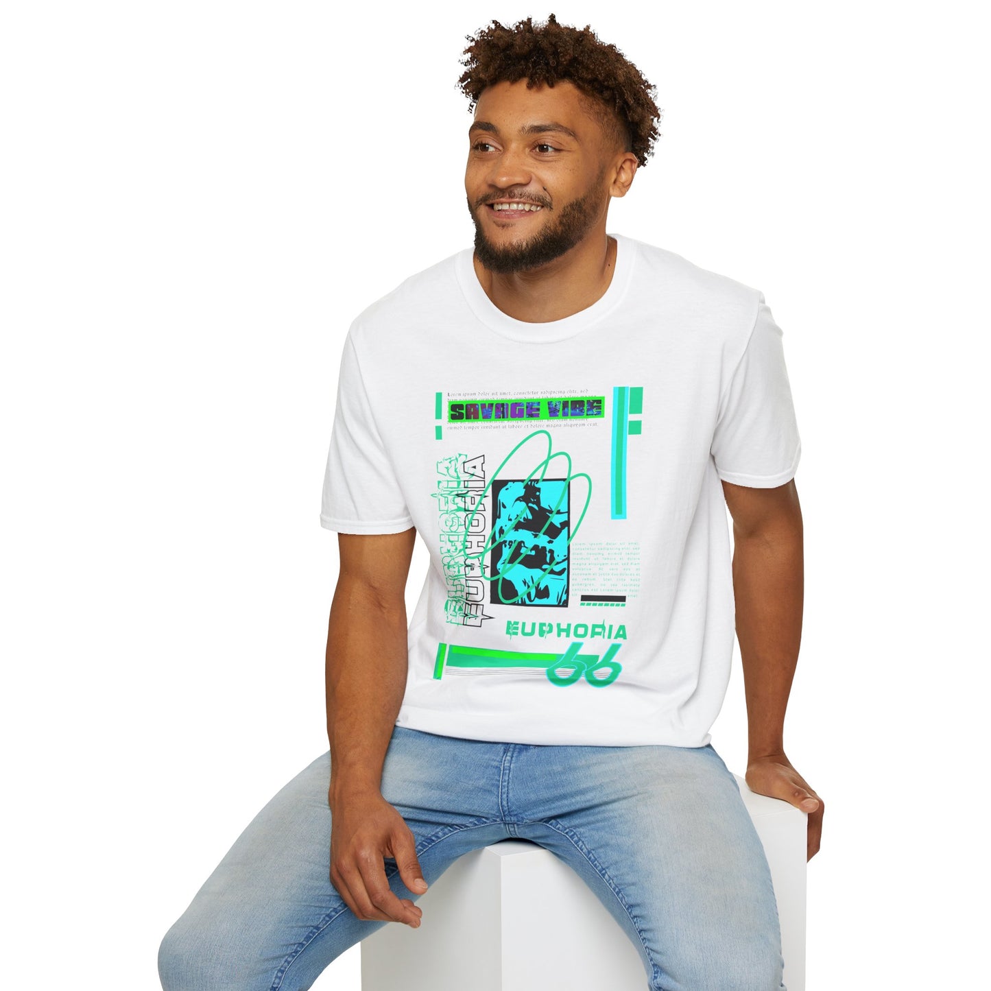 Urban Underground Collection - Savage Vibe, Euphoria 66, Graphic T Shirt - CaliPride Clothing