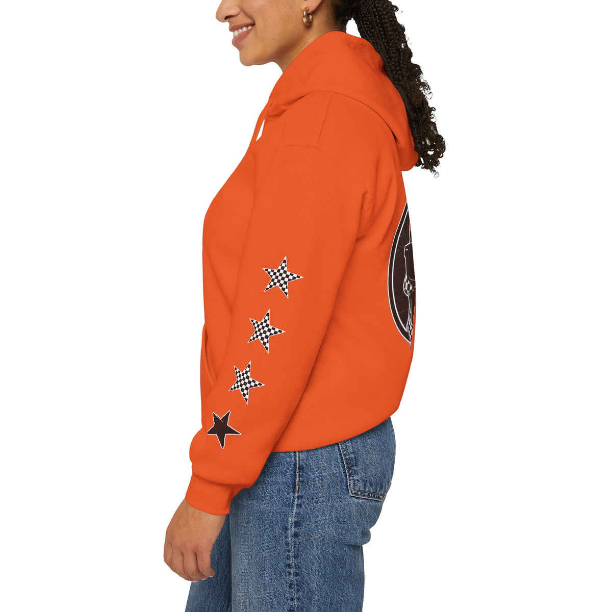 Urban Underground Collection | West Coast Vibe series - Checkered Sugar Skull & Stars Hoodie - CaliPride Clothing