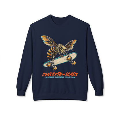Concrete & Scars Collection - Bee Shredder, Graphic Sweatshirt — CaliPride Clothing