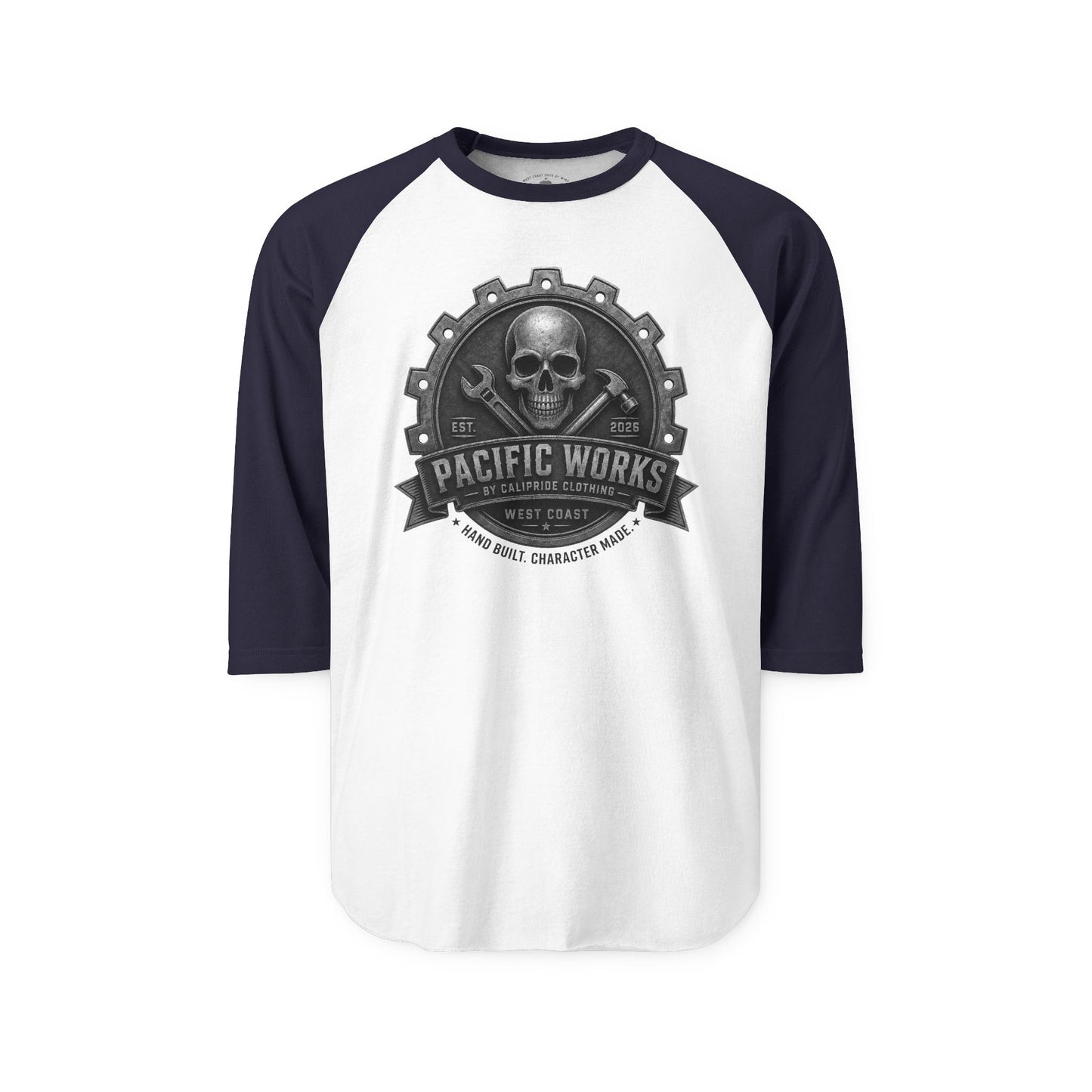 Pacific Works Collection - Raglan, Hand Built. Character Made. Signature Graphic Raglan Tee — CaliPride Clothing