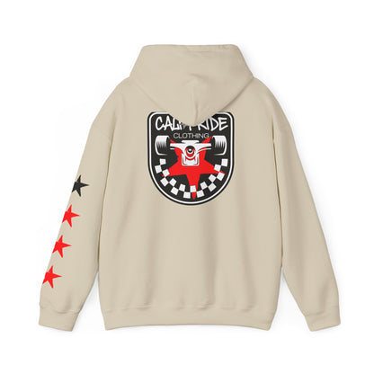 Skate & Surf Collection - Checkered Star Emblem Hoodie, multiple colors | CaliPride Clothing