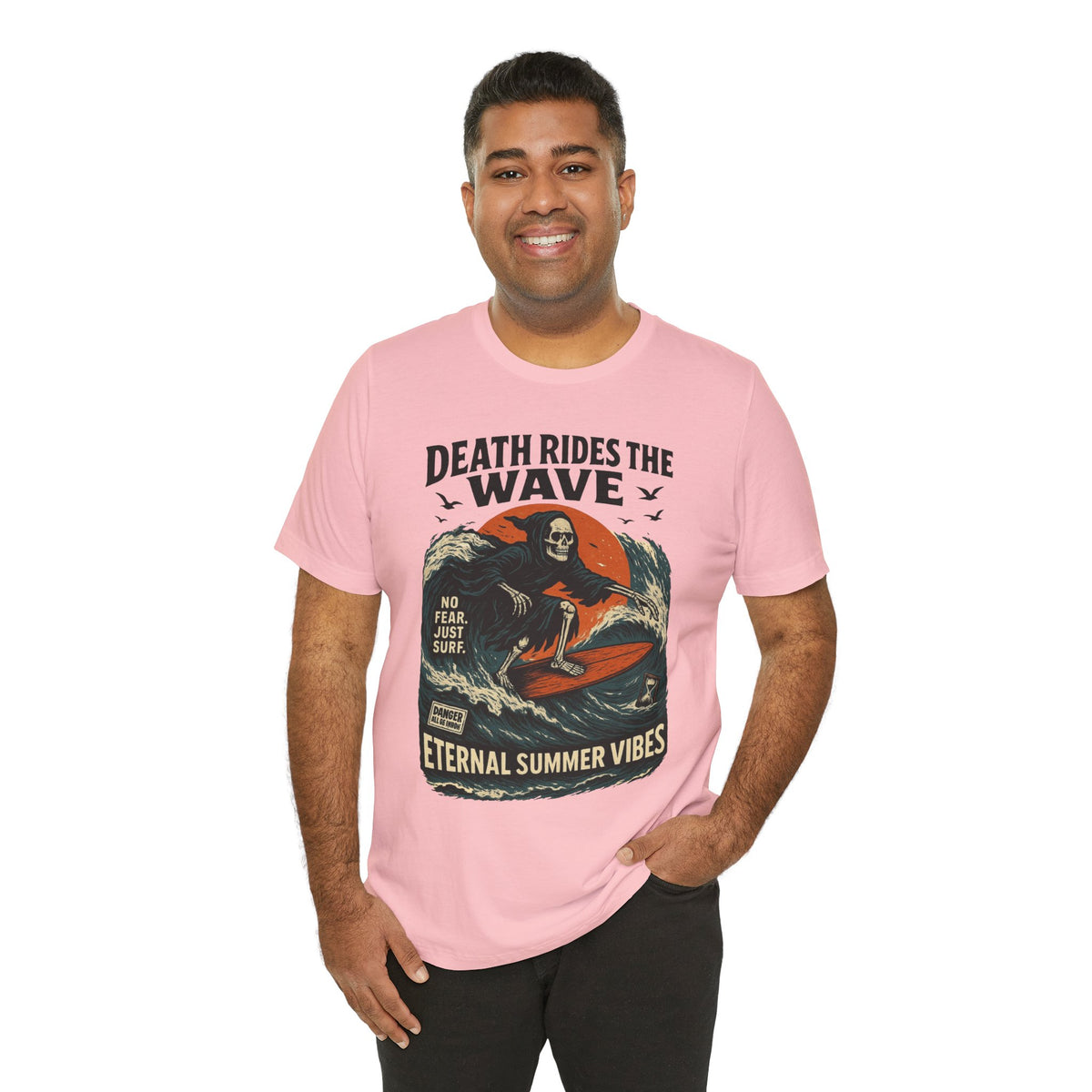 Urban Underground Collection - Death Rides the Wave Graphic T-Shirt - CaliPride Clothing