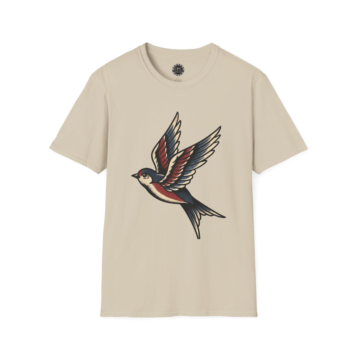 Pacific Works Collection - Vintage Flying Swallow Graphic Tee — CaliPride Clothing