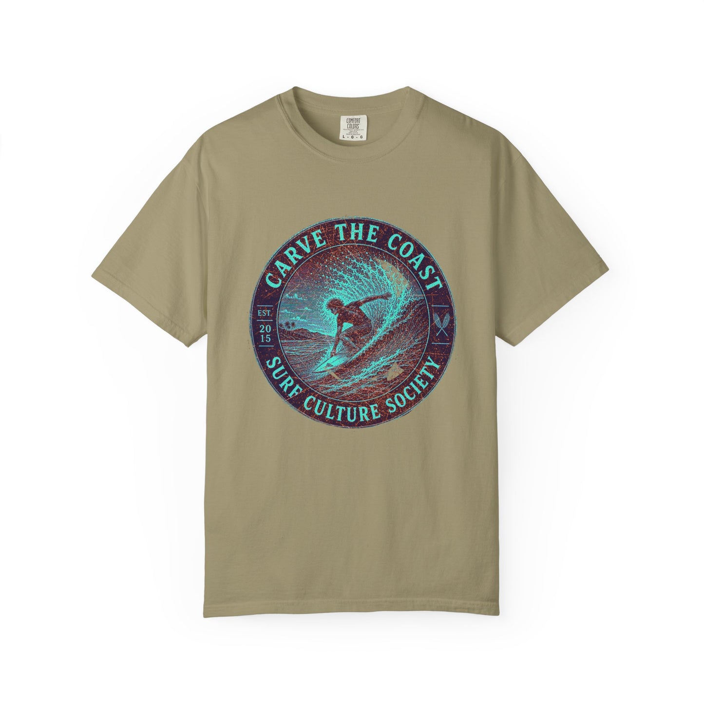 Surf & Beach Collection - Ocean Vibes Series, Carve the Coast, T-Shirt - CaliPride Clothing