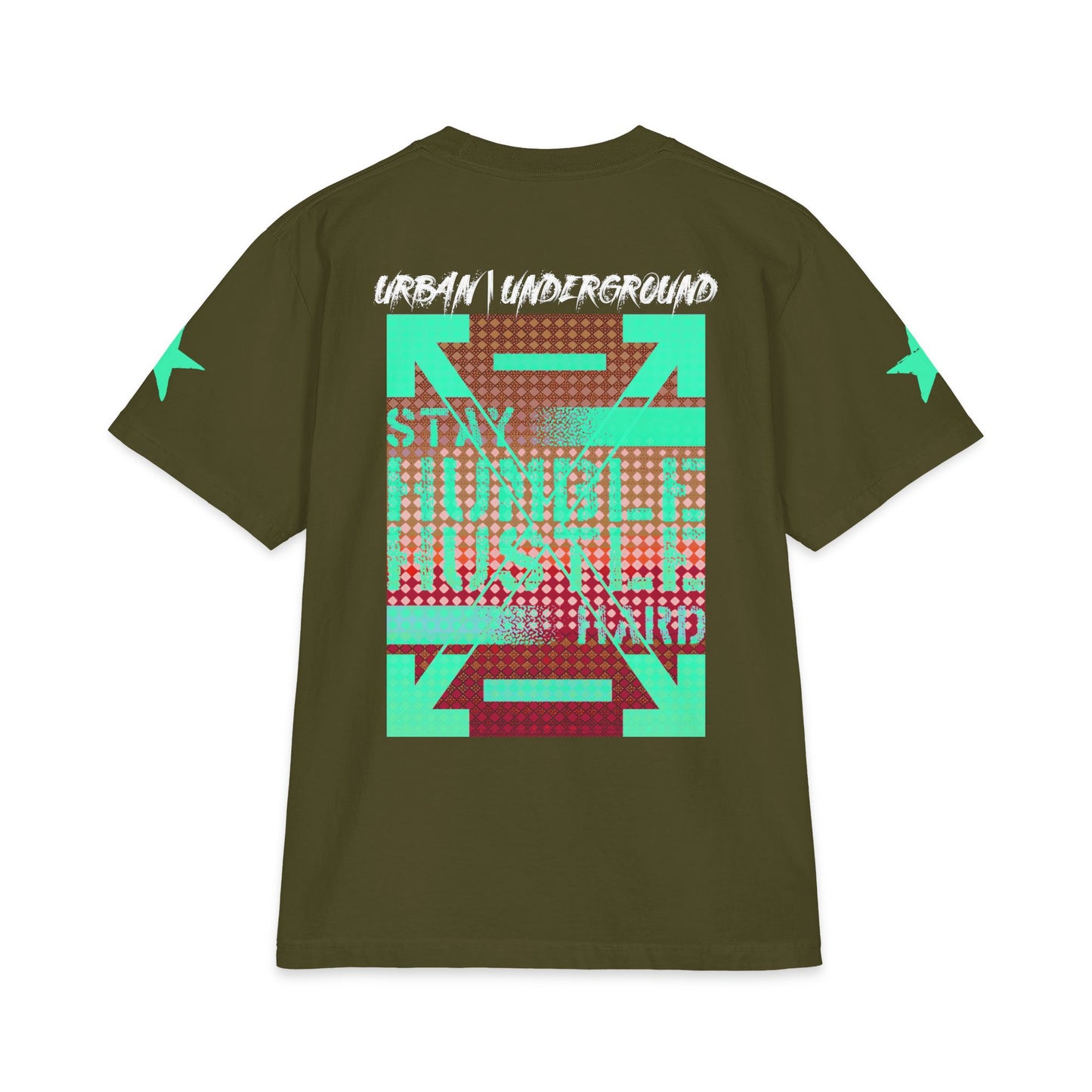 Urban Underground Collection - 'Stay Humble, Hustle Hard' double sided Rockstar Graphic T Shirt — CaliPride Clothing