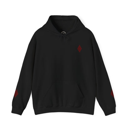 Urban Underground Collection | West Coast State of Mind - Diamond & Hearts Sugar Skull Hoodie - CaliPride Clothing