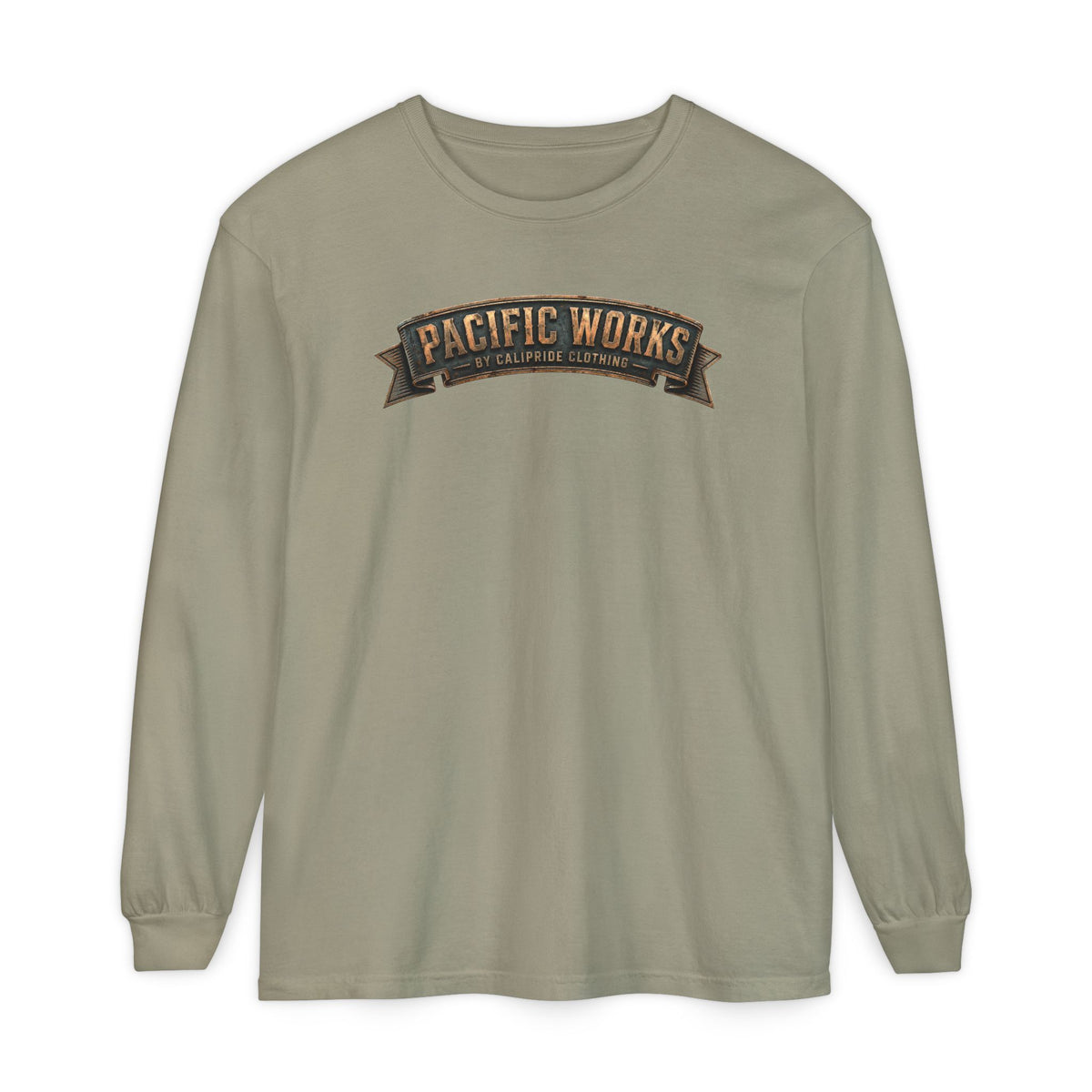 Pacific Works Collection - Signature Logo Long Sleeve T-Shirt - CaliPride Clothing