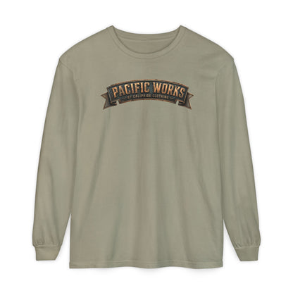 Pacific Works Collection - Signature Logo Long Sleeve T-Shirt - CaliPride Clothing