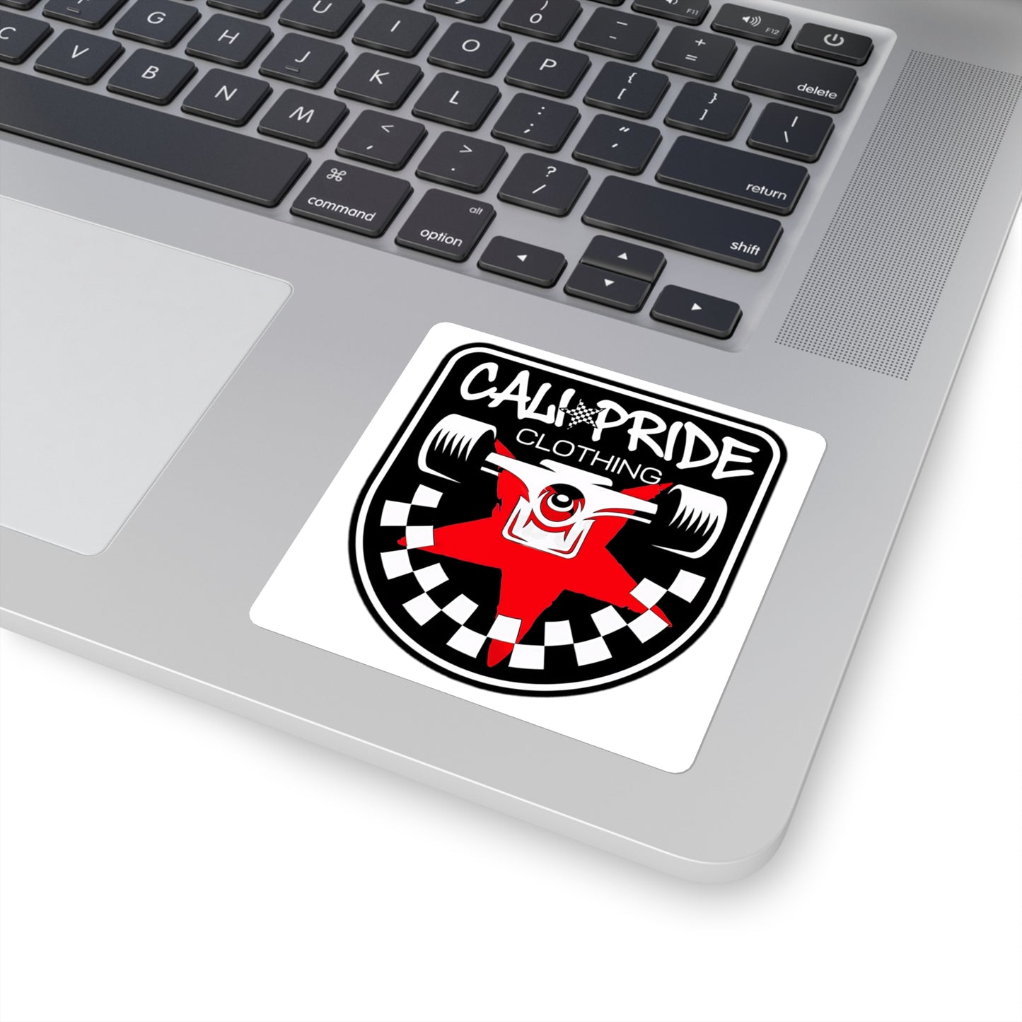 Cali Pride Skateboard Emblem Sticker | Square Vinyl Racing Logo