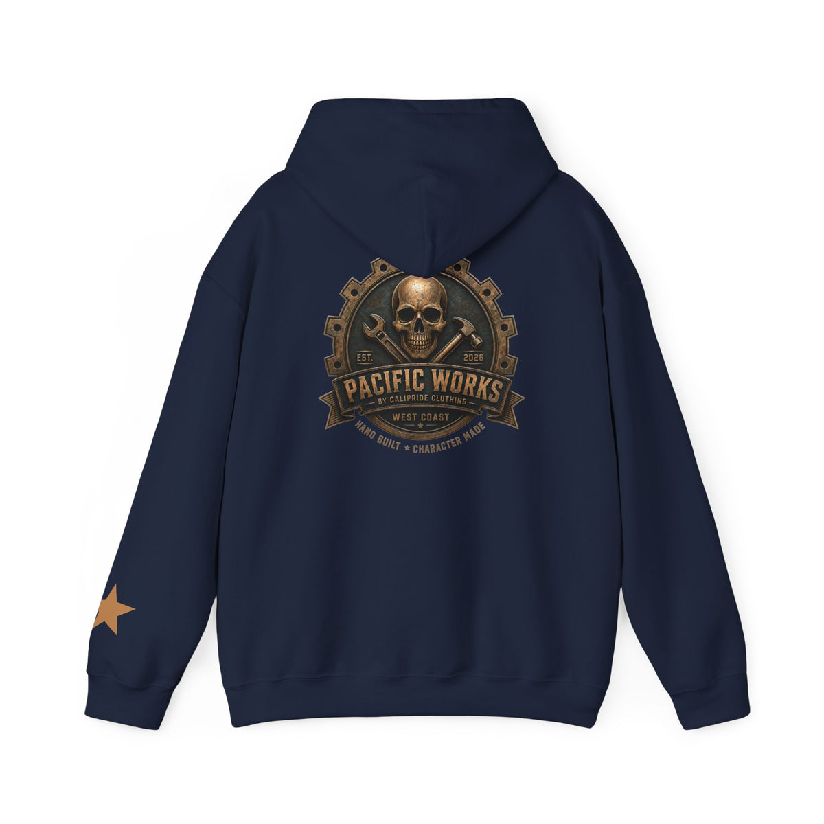 Pacific Works Collection — Signature Logo, Graphic Hoodie - CaliPride Clothing