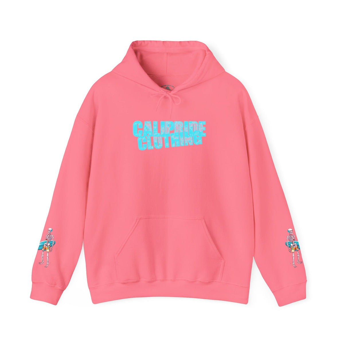 Surf & Beach Collection - Skeleton Sunset Surfer, Graphic Hoodie - CaliPride Clothing