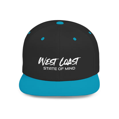 Urban Underground Collection - West Coast State Of Mind, Flat Bill Snapback Hat, Embroidered - CaliPride Clothing