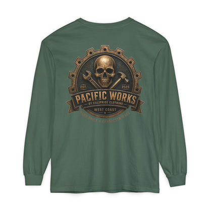 Pacific Works Collection - Signature Logo Long Sleeve T-Shirt - CaliPride Clothing
