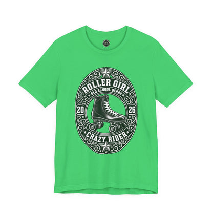 Punk Resurrected Collection - Roller Girl Crazy Rider, Graphic T-shirt | CaliPride Clothing