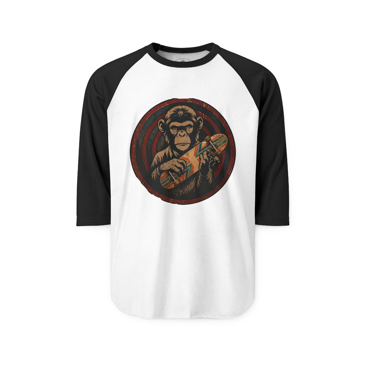 Pacific Works Collection - Raglan, Chimpin' Around, Graphic Raglan Tee — CaliPride Clothing