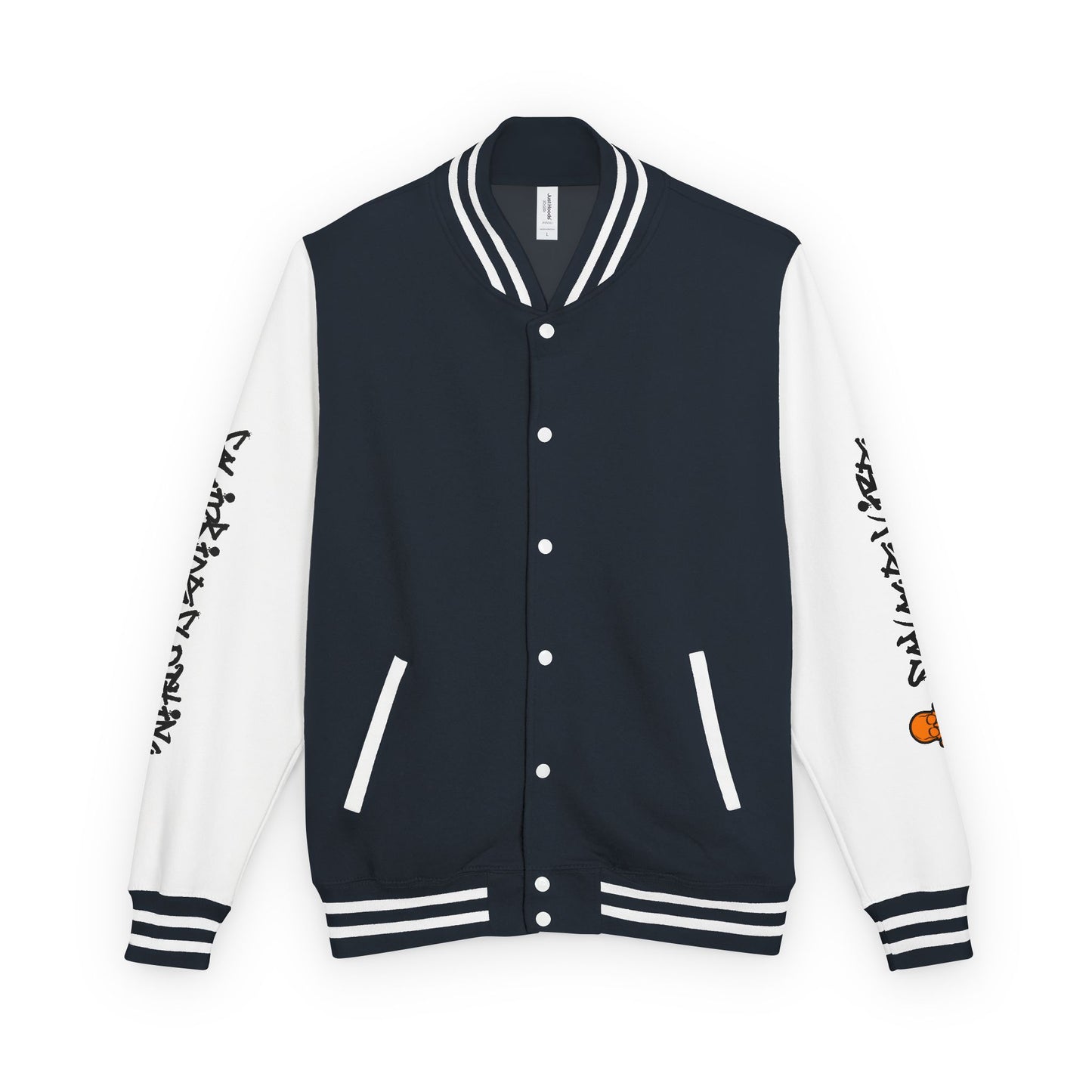 Urban Underground Collection - Savage Vibe, Bone Drop Graphic Letterman Jacket | CaliPride Clothing
