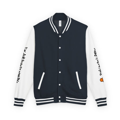 Urban Underground Collection - Savage Vibe, Bone Drop Graphic Letterman Jacket | CaliPride Clothing