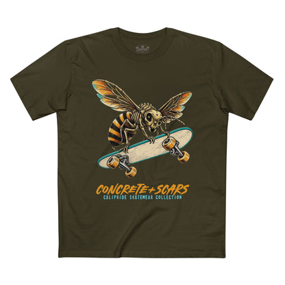 Concrete & Scars Collection - Bee Shredder, Graphic T-Shirt — CaliPride Clothing