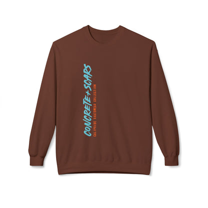Concrete & Scars Skatewear Collection - Vertical Logo, Graphic Sweatshirt — CaliPride Clothing