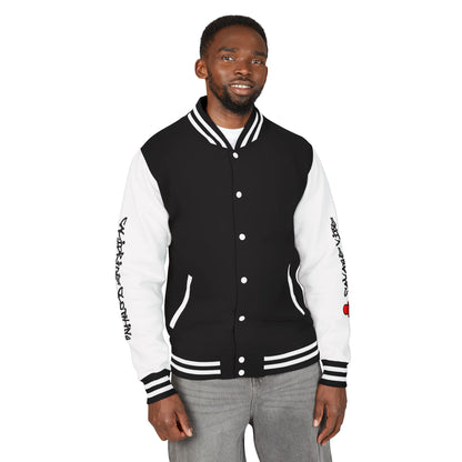 Urban Underground Collection - Savage Vibe, Bone Drop Graphic Letterman Jacket | CaliPride Clothing